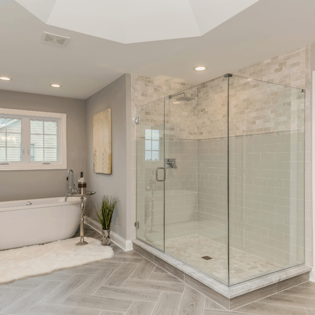 The primary difference between DIY solutions and professional shower glass is the longevity of the results.