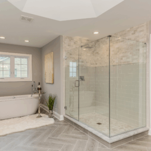 The primary difference between DIY solutions and professional shower glass is the longevity of the results.